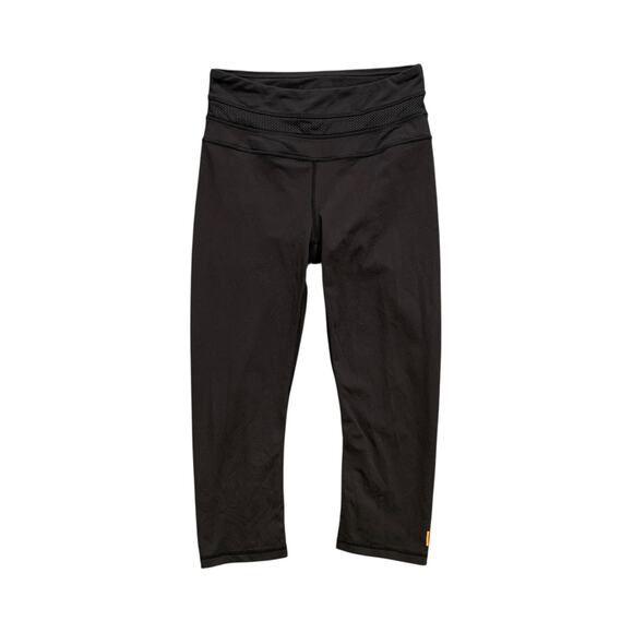 Lucy Capri Womens S Small Black Power Max Pull On Stretch Activewear Pants - Picture 1 of 11